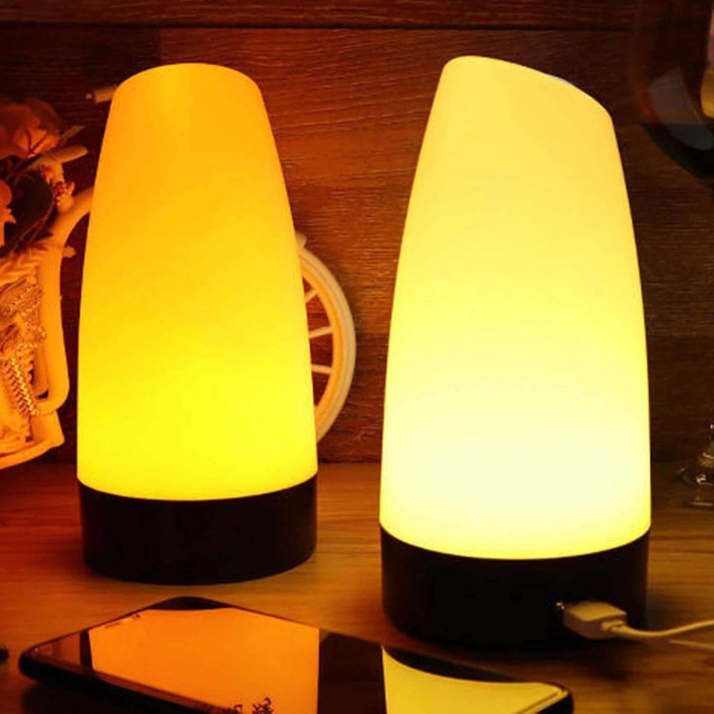 Touch Lamp Cordless - Touch Lamps for Nightstand | Portable Wireless Mood Lamp Color Changing LED Light | Bedside Kids Night Light Decorations for Family, Friends, Home, Cafes,Room
