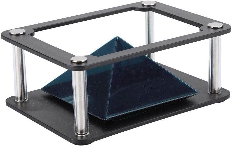3D Holographic Display Stands,Projector 3.5-6Inch Mobile Smartphone Hologram Bracket,360° Images Holographic Display Stands Projector,For Ad Display/Cartoon Interaction/Entertainment/Gift