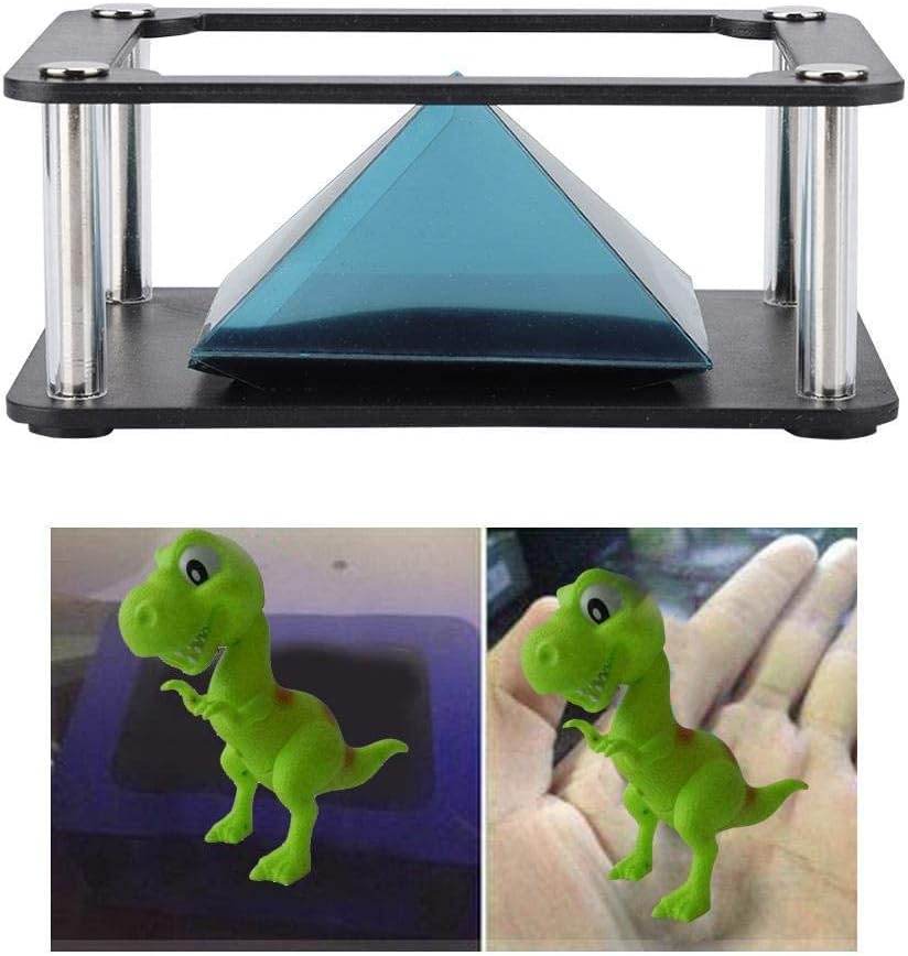 3D Holographic Display Stands,Projector 3.5-6Inch Mobile Smartphone Hologram Bracket,360° Images Holographic Display Stands Projector,For Ad Display/Cartoon Interaction/Entertainment/Gift