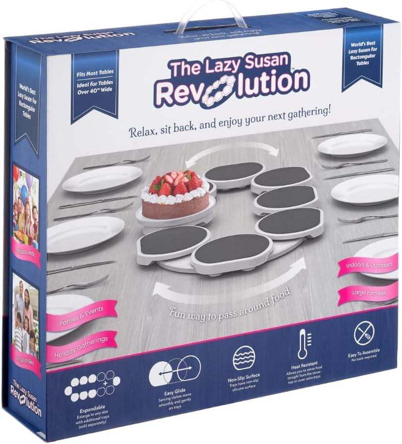 Original Dark Gray - the Lazy Susan Revolution - the First Patented Lazy Susan Turntable Dark Gray
