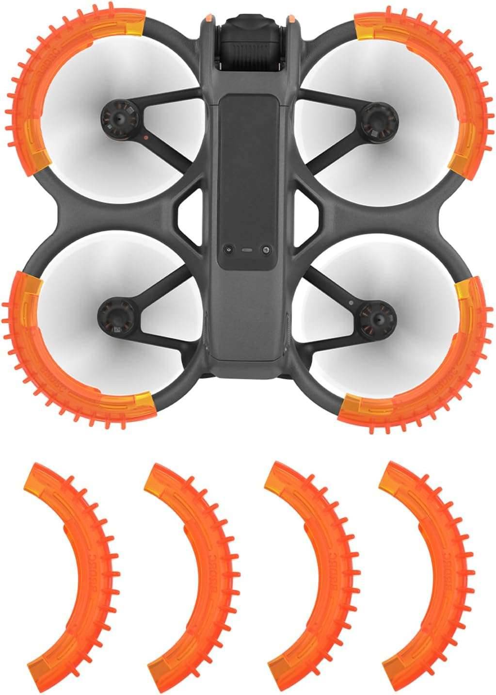 Avata 2 Propeller Guard Protector for DJI Avata 2 Drone Protective Bumper Anti-Collision Shockproof Prop Protector for DJI Avata 2 Accessories Orange
