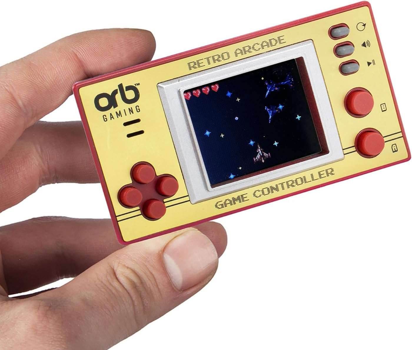 Thumbs up Mini Arcade Machine, 240 In-Built Games, 8-Bit Retro Arcade Games, 2.5” Full Colour Screen, 8-Way Joystick, 2 Buttons, Volume Control Handheld Retro Games Console V1 (150 Games)