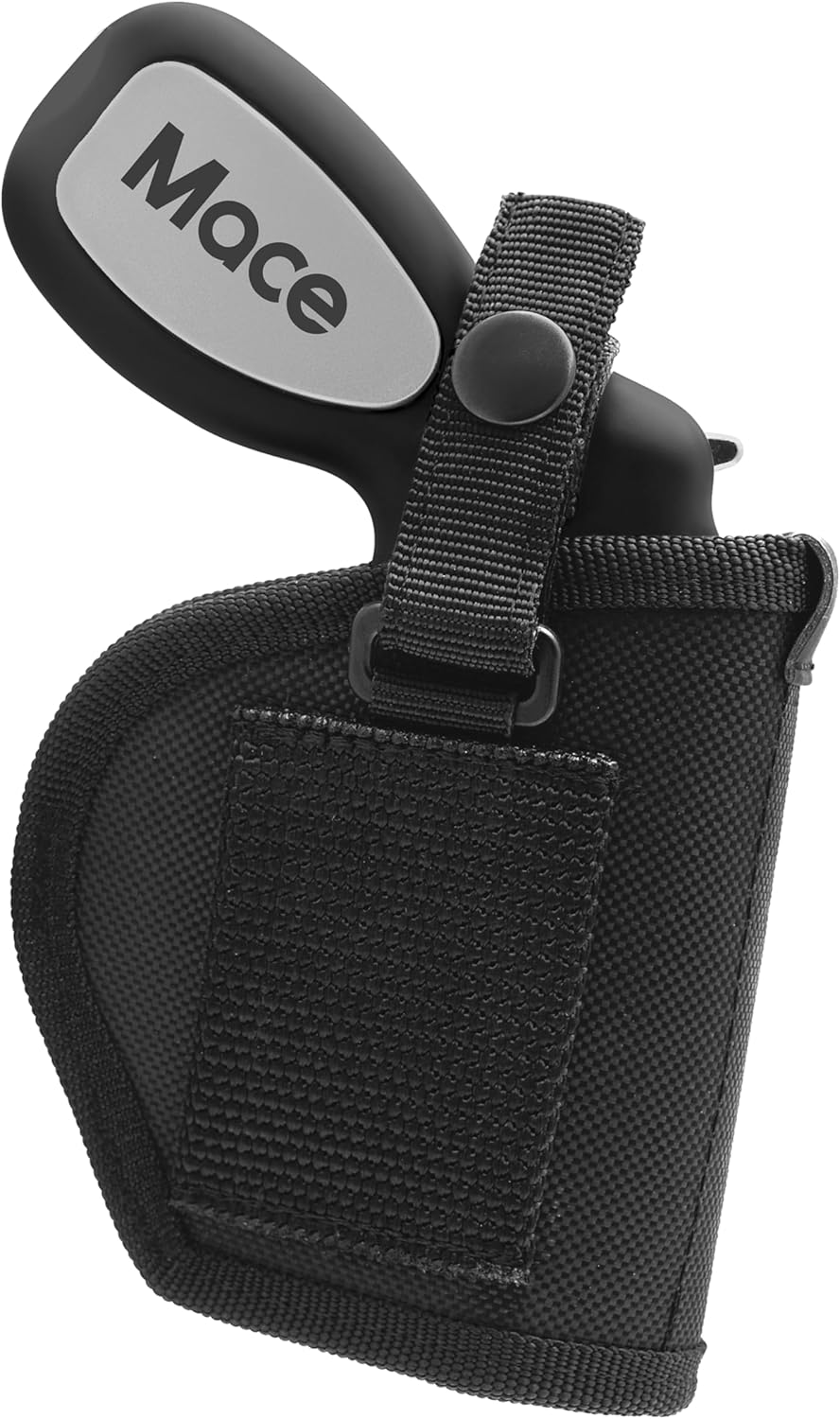 Mace Brand Pepper Gun 2.0 with Pepper Spray & Water Training Cartridge Set, 20 Feet Range, Max Strength 10% OC Formula, Long Lasting UV Dye, LED Strobe, Self Defense Pepper Spray Gun for Women & Men Holster Only