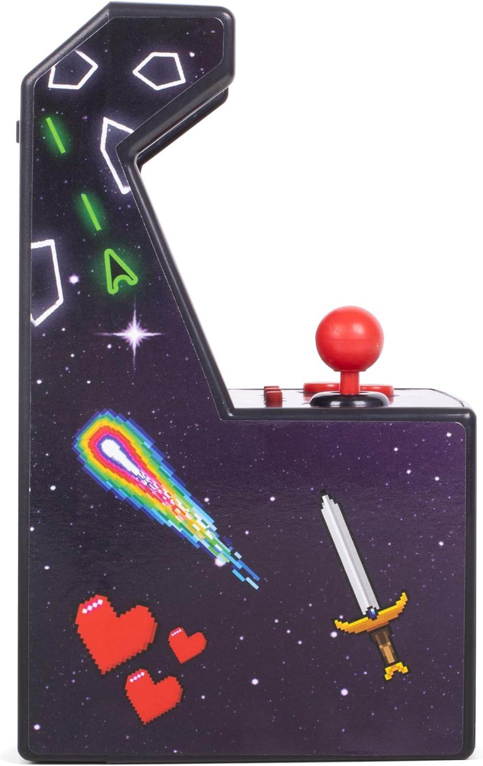 Thumbs up Mini Arcade Machine, 240 In-Built Games, 8-Bit Retro Arcade Games, 2.5” Full Colour Screen, 8-Way Joystick, 2 Buttons, Volume Control