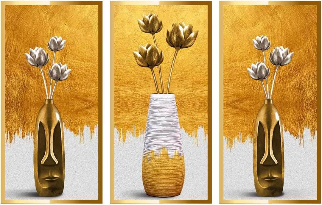 3D Vase Wall Stickers 2Pcs Magnolia Flower Wall Decals Morden Art Magic Pictures Self Adhesive Wall Art Decor for Aisle Entrance Bedroom Living Room Sofa Backdrop Yoga Room Wall Decor (SW-ATW1500) Default Title