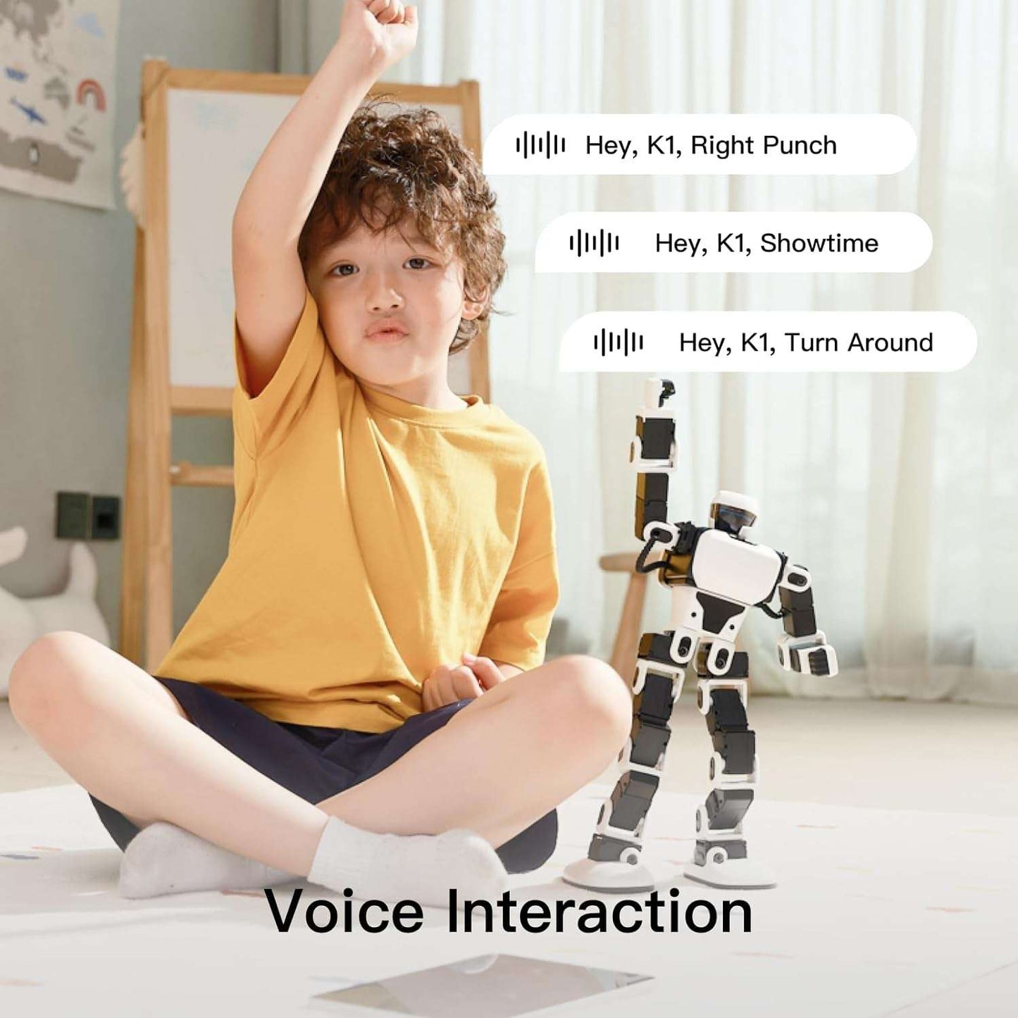 Robosen Interstellar Scout K1 – the Ultimate Robot Gift for Kids and Tech Enthusiasts, with Voice Control, 17 Servo Motors, and App Integration, 13.7-Inch