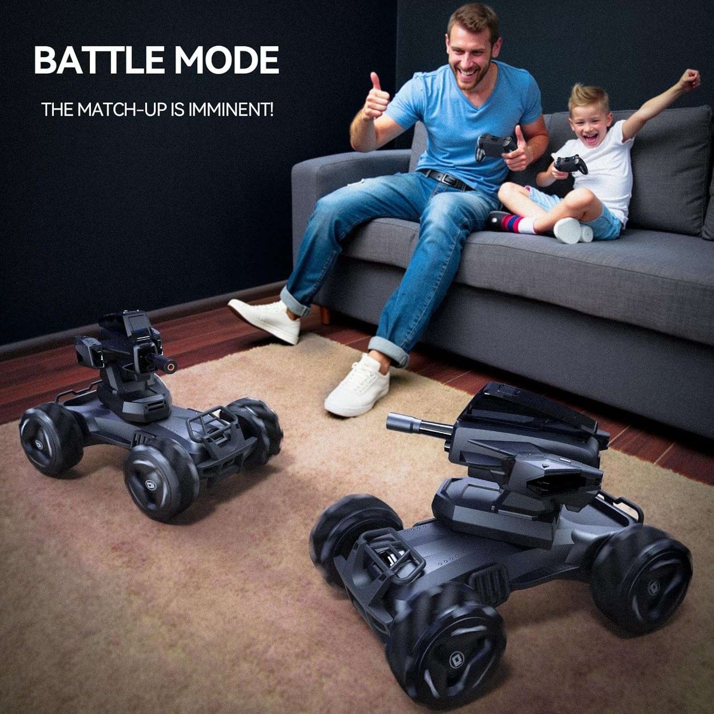 V997 Remote Control Monster Truck, Large Water Battle 4X4 RC Car with Programming, 120Mins Play Time All Terrain RC Drift Car, Educational Toys for Kids Age 14+ (Black)