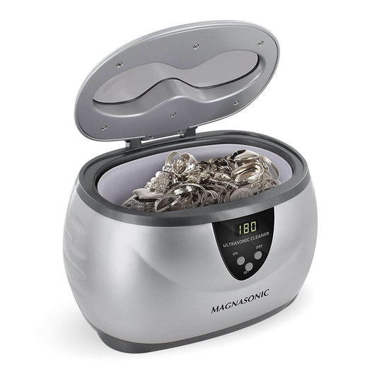 Magnasonic Professional Ultrasonic Jewelry Cleaner Machine, 20Oz Stainless Steel Tank