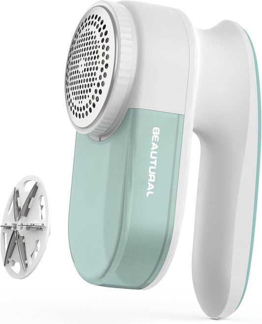 BEAUTURAL Fabric Shaver and Lint Remover, Rechargeable Sweater Defuzzer with 2 Speed