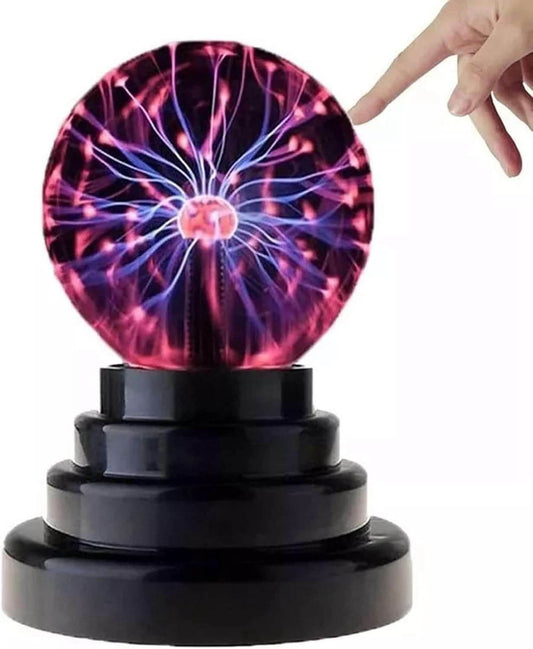 3 Inch Magic Plasma Ball, Touch Sensitive Purifying Air Thunder Lightning Lamp Default Title