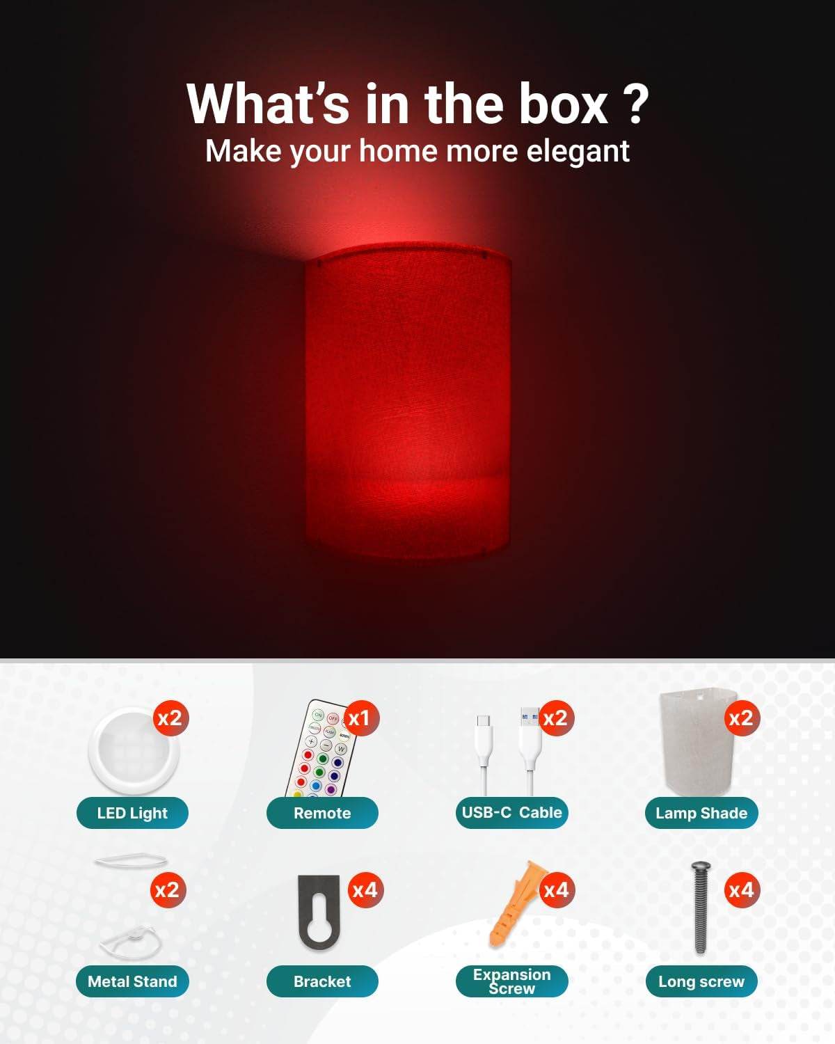 Sunco LED Compact Portable Sleek Modern Contemporary Stylish Colorful Adaptable Customizable
