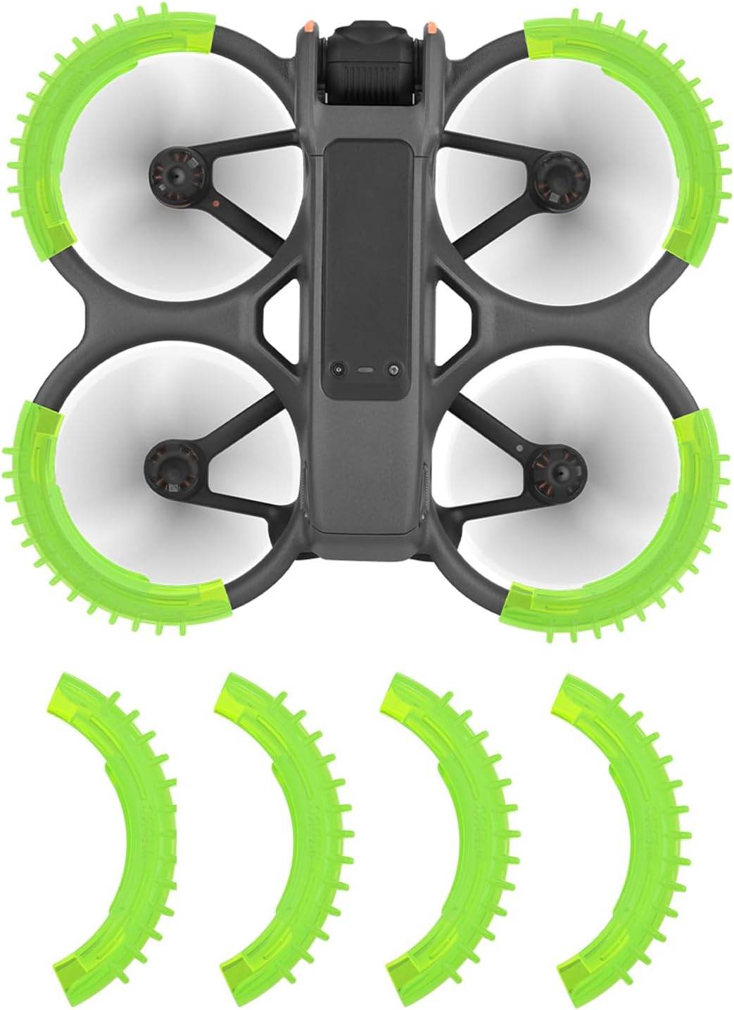 Avata 2 Propeller Guard Protector for DJI Avata 2 Drone Protective Bumper Anti-Collision Shockproof Prop Protector for DJI Avata 2 Accessories Green