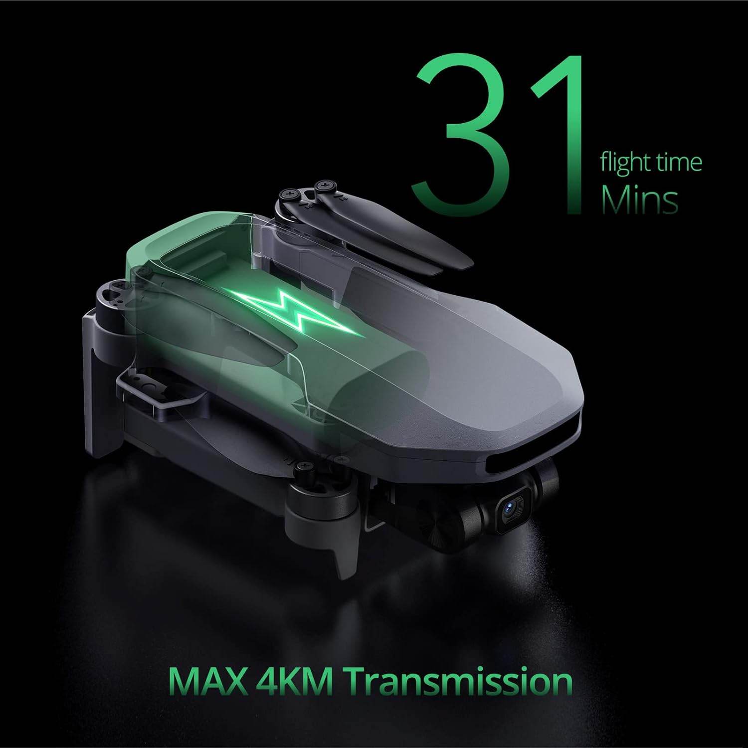 Potensic ATOM SE GPS Drone with 4K EIS Camera, under 249G, 62 Mins Flight, 4KM FPV Transmission, Brushless Motor, Max Speed 16M/S, Auto Return, Lightweight and Foldable Drone for Adults, Beginner