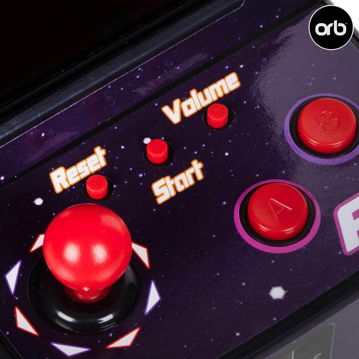 Thumbs up Mini Arcade Machine, 240 In-Built Games, 8-Bit Retro Arcade Games, 2.5” Full Colour Screen, 8-Way Joystick, 2 Buttons, Volume Control