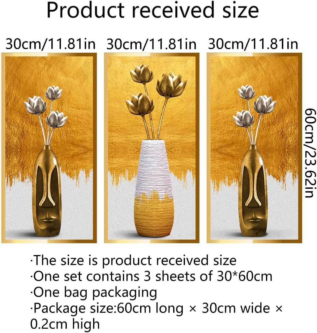 3D Vase Wall Stickers 2Pcs Magnolia Flower Wall Decals Morden Art Magic Pictures Self Adhesive Wall Art Decor for Aisle Entrance Bedroom Living Room Sofa Backdrop Yoga Room Wall Decor (SW-ATW1500)