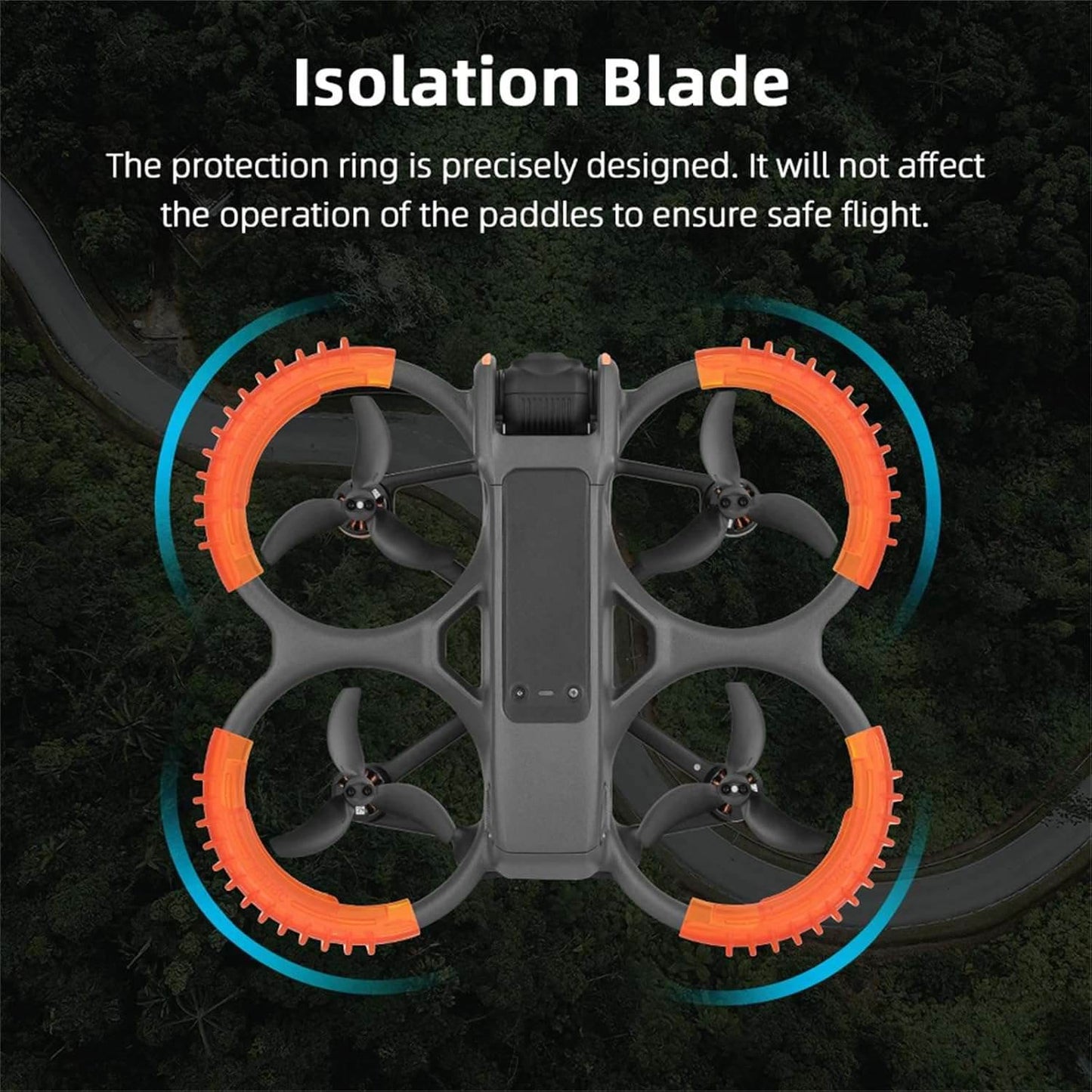 Avata 2 Propeller Guard Protector for DJI Avata 2 Drone Protective Bumper Anti-Collision Shockproof Prop Protector for DJI Avata 2 Accessories