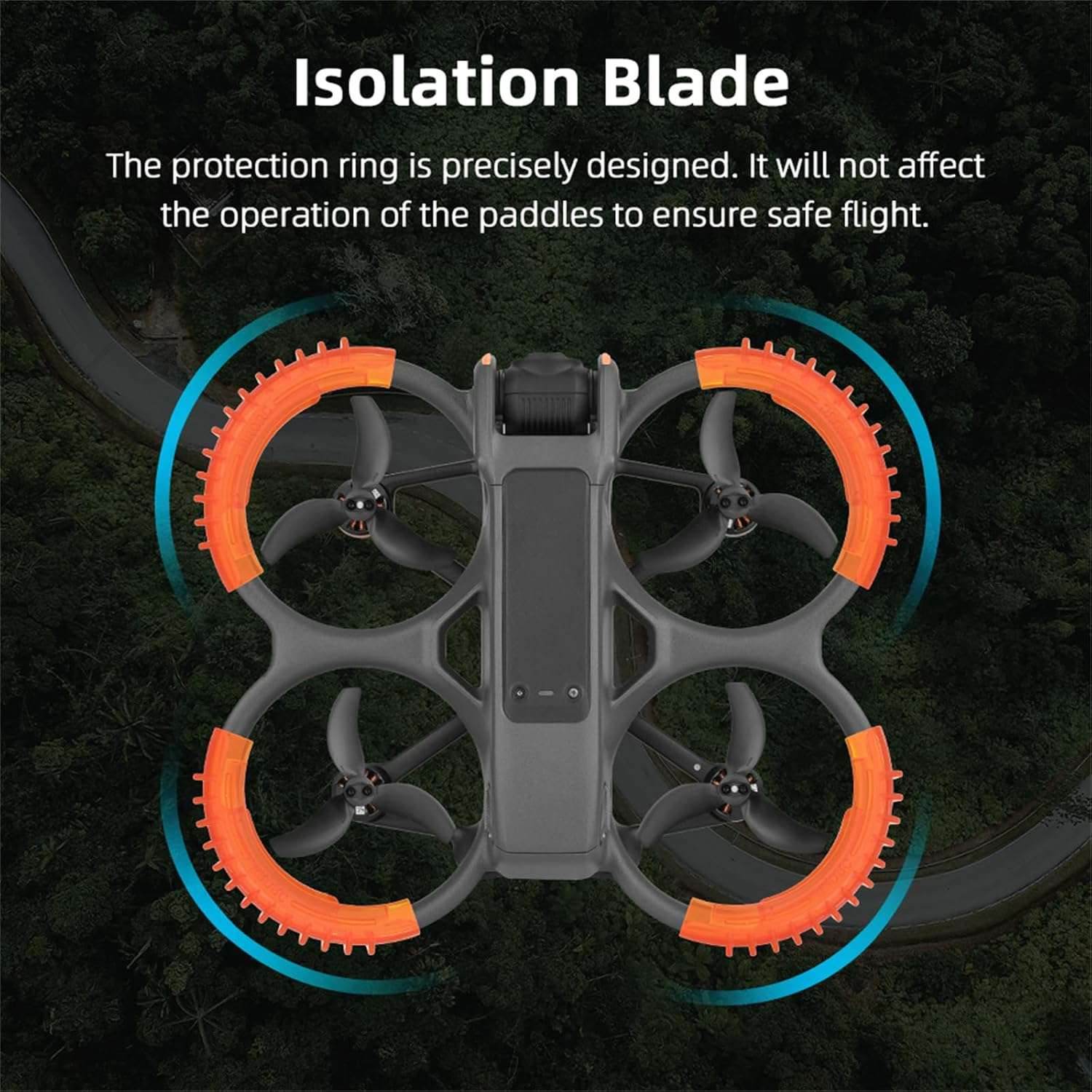 Avata 2 Propeller Guard Protector for DJI Avata 2 Drone Protective Bumper Anti-Collision Shockproof Prop Protector for DJI Avata 2 Accessories