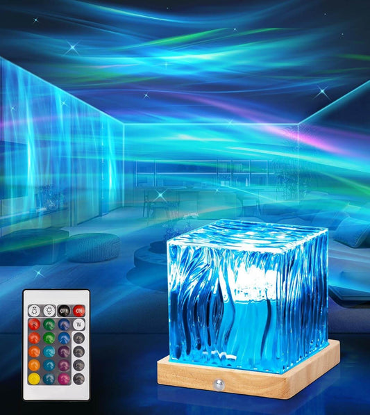 Northern Lights Projector Night Light Projector,16 Colors,Galaxy Projector for Bedroom Ambient Lighting, Remote Aurora Light Projector Cube Lamp for Bedroom Lighting,Room Decor for Teen Girls Default Title