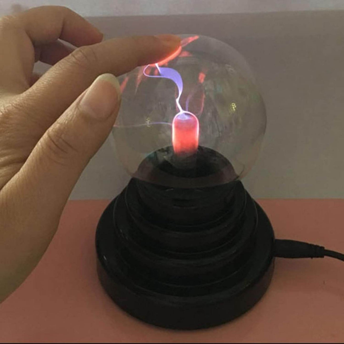 3 Inch Magic Plasma Ball, Touch Sensitive Purifying Air Thunder Lightning Lamp