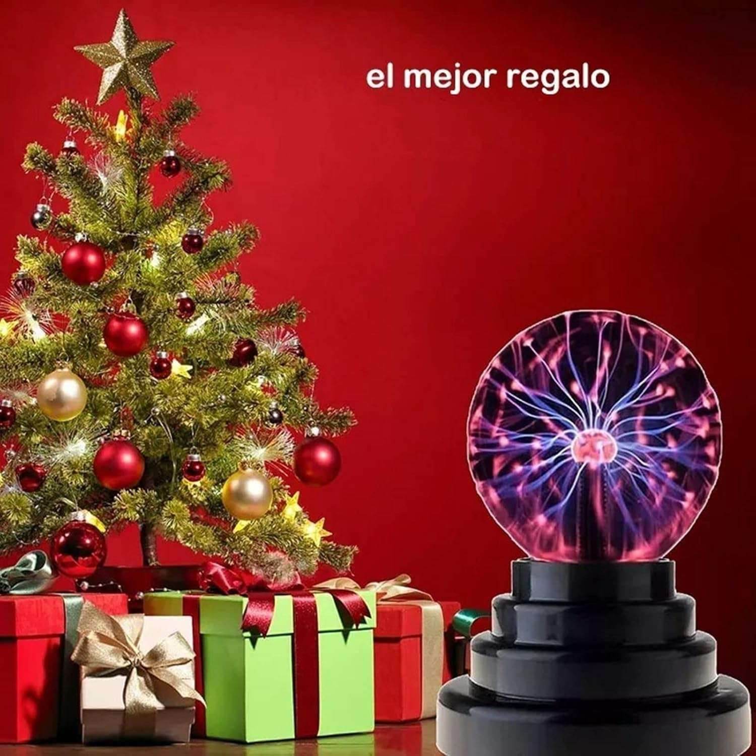 3 Inch Magic Plasma Ball, Touch Sensitive Purifying Air Thunder Lightning Lamp